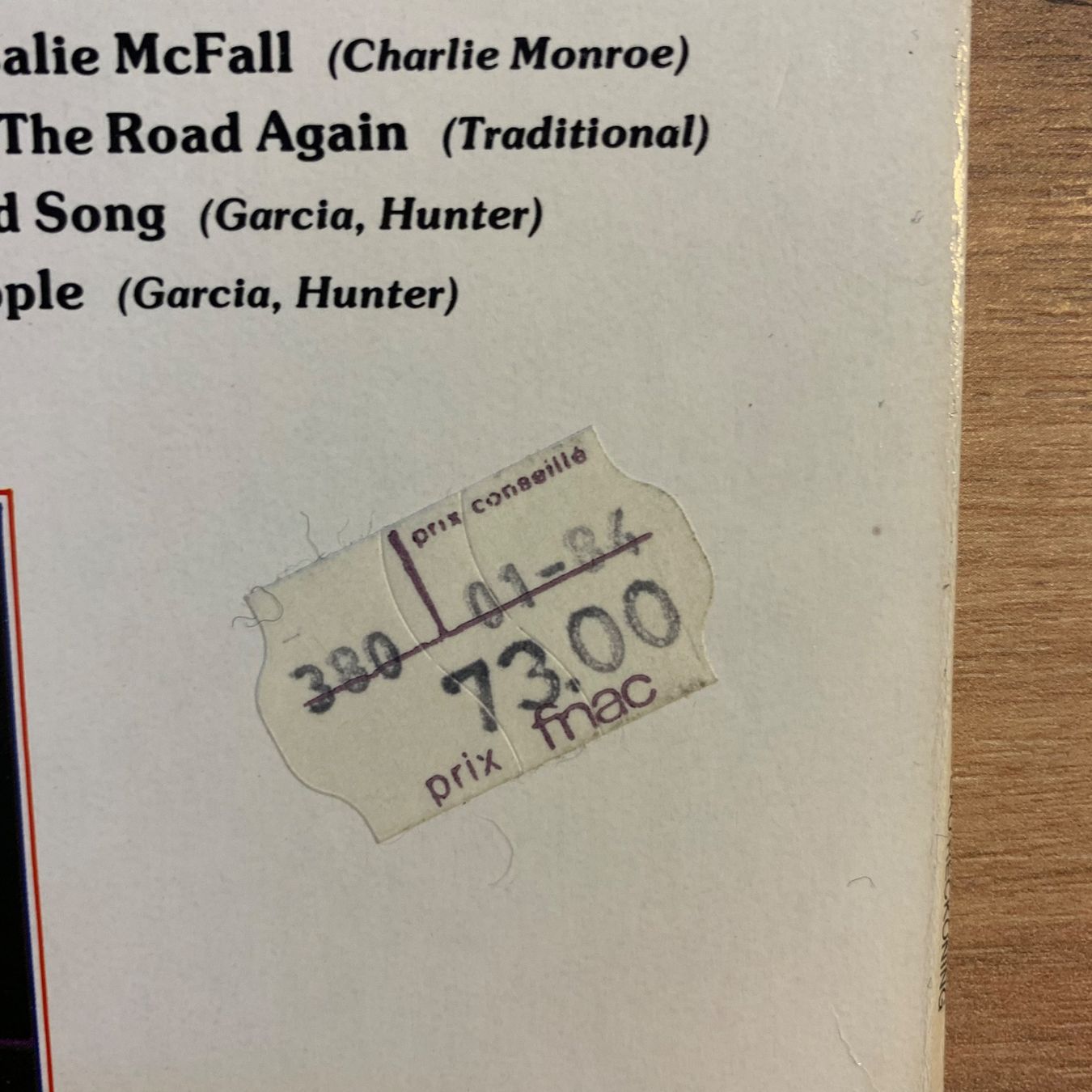 Schallplatten: GRATEFUL DEAD - RECKONING...OG FR 1981...EX/EX – Gebraucht aus Gals von Diskopatshop 2