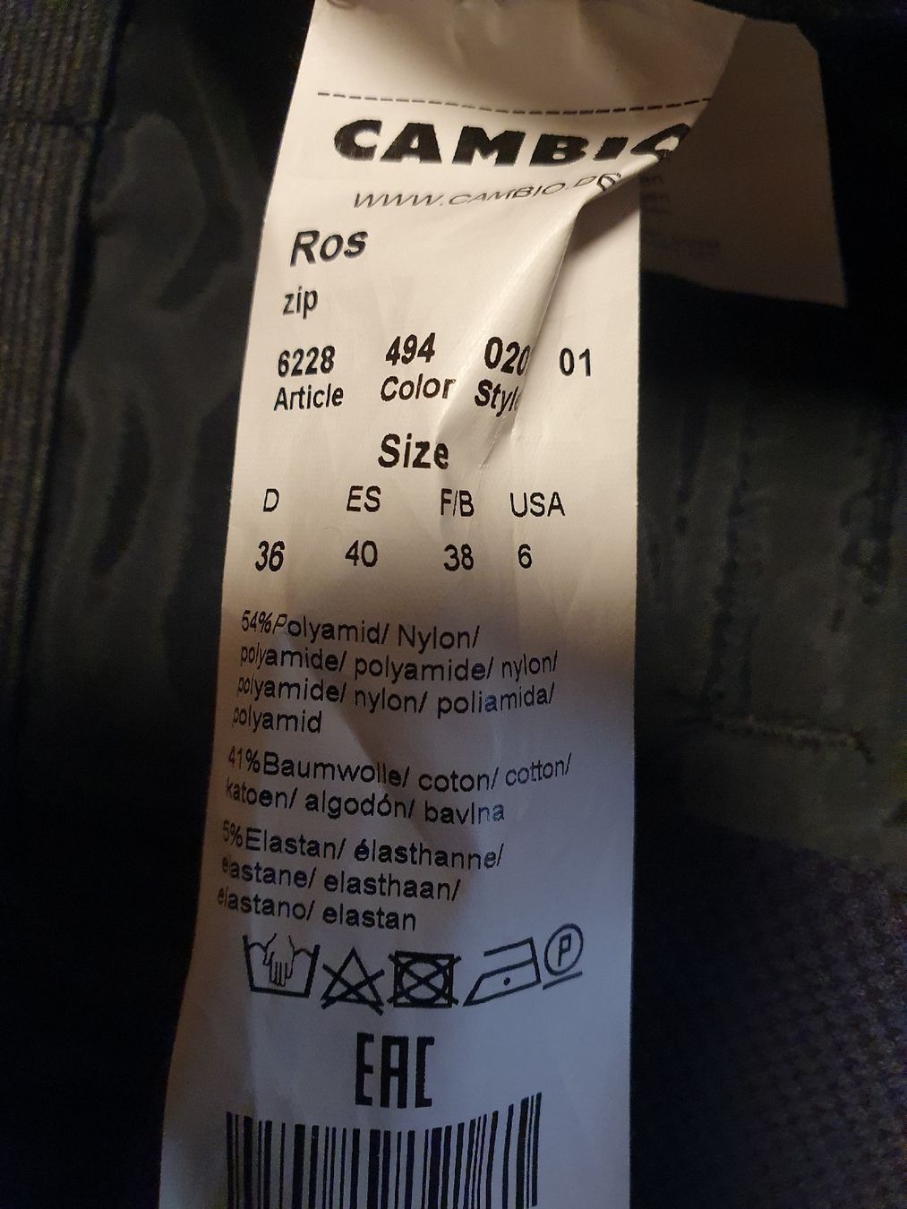 Cambio Pantaloni: Elegante Damen Hose 36 – Nuovo (secondo la descrizione) da Fischingen venduto da nad_fxf2 3
