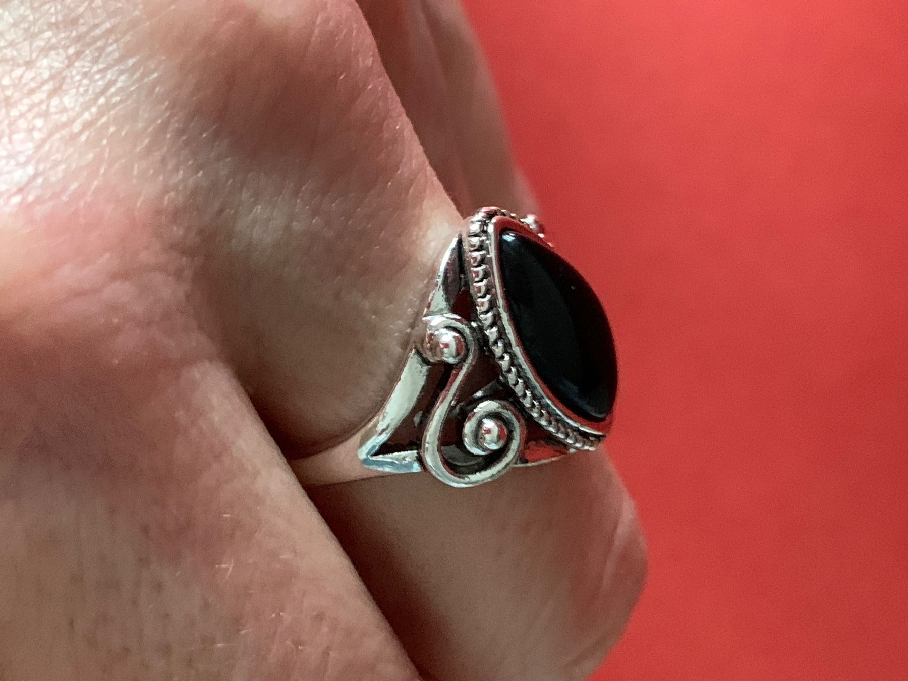 Anelli: Ring Indian Onyx (54/57/61) – Nuovo (secondo la descrizione) da Dittingen venduto da Bellevista 2