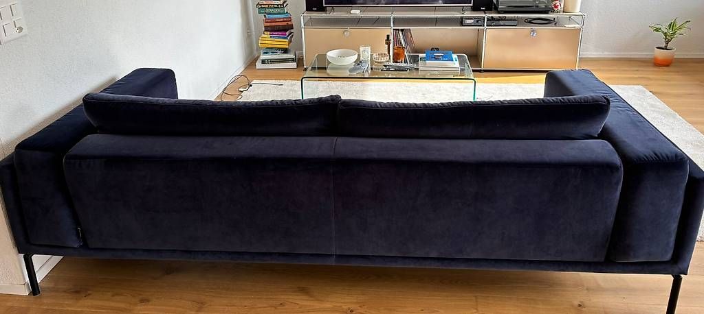 Sofas: 3er-Designer-Sofa in dunkelblau/navy von Möbel Pfister – Gebraucht aus Zürich von manufr21 2