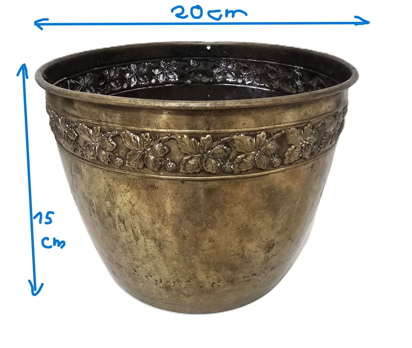 Vasi per fiori: Cache pot en laiton vintage – Usato da La Chaux-de-Fonds venduto da Cokecollection