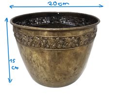 Cache pot en laiton vintage