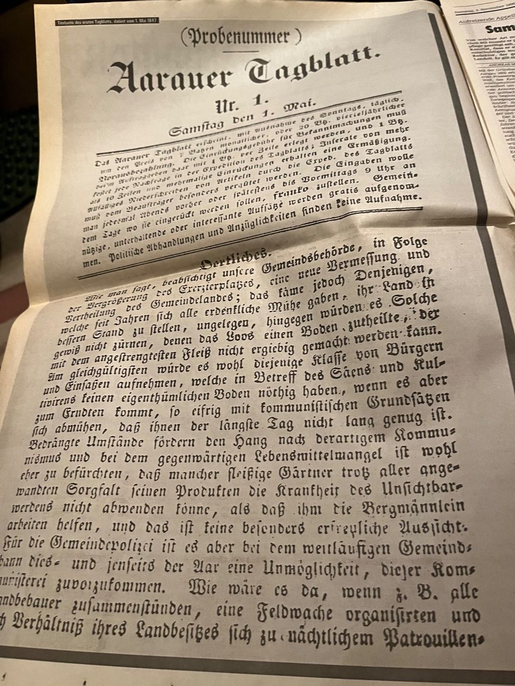 Riviste & Magazine: Aargauer Tagblatt/ letzte Ausgabe 2.Nov.1996 – Usato da hunzenschwil venduto da Oldipark 2