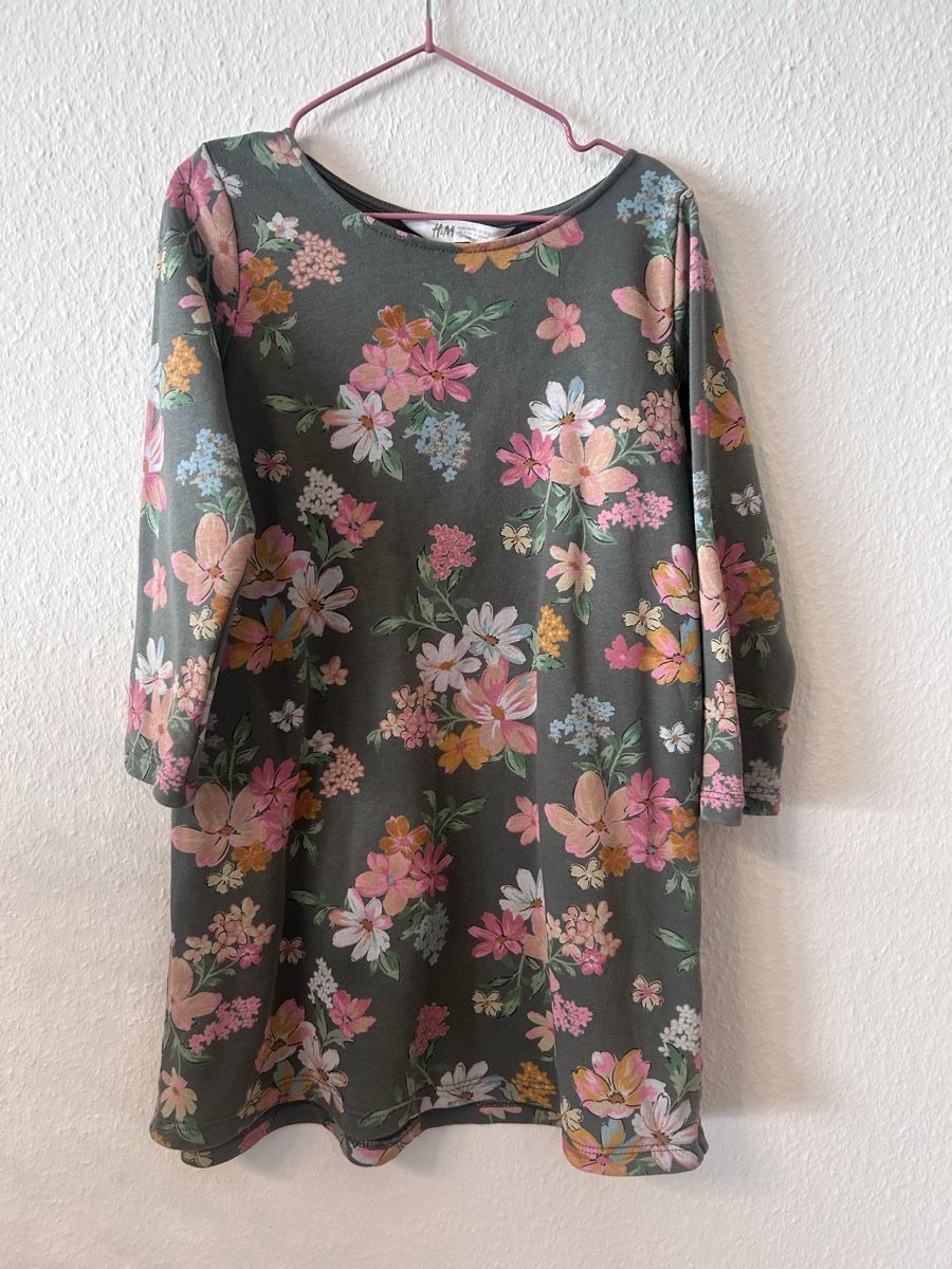 Vestiti & Gonne: Robe kaki fleurie H&M - taille 5-6 ans – Usato da Carouge GE venduto da Emilynette