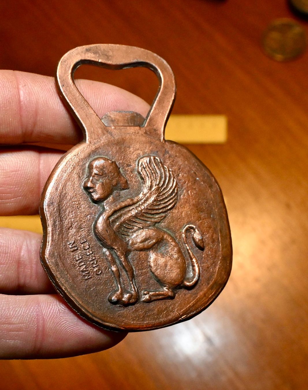 Flaschenöffner & -verschlüsse: VINTAGE Bronze Flaschenöffner MADE IN GREECE Sphinx – Gebraucht aus Pfaffhausen von mono_rec 7