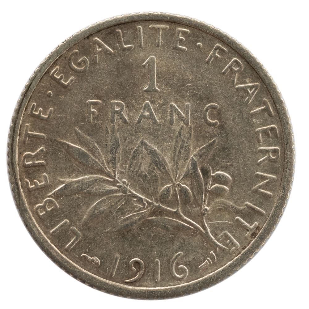Tutti le monete: Frankreich 1 Franc 1916 Silber – Nuovo e nell'imballaggio originale da Rotkreuz venduto da num_6343 1