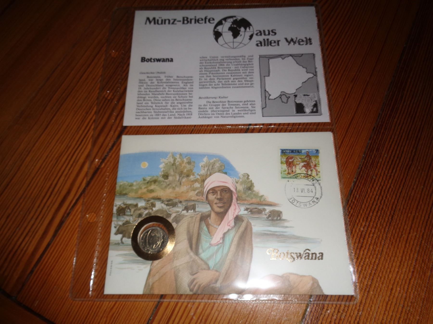 Alle Münzen: Münzbrief Botswana – Gebraucht aus Olten von Disc-Verkauf