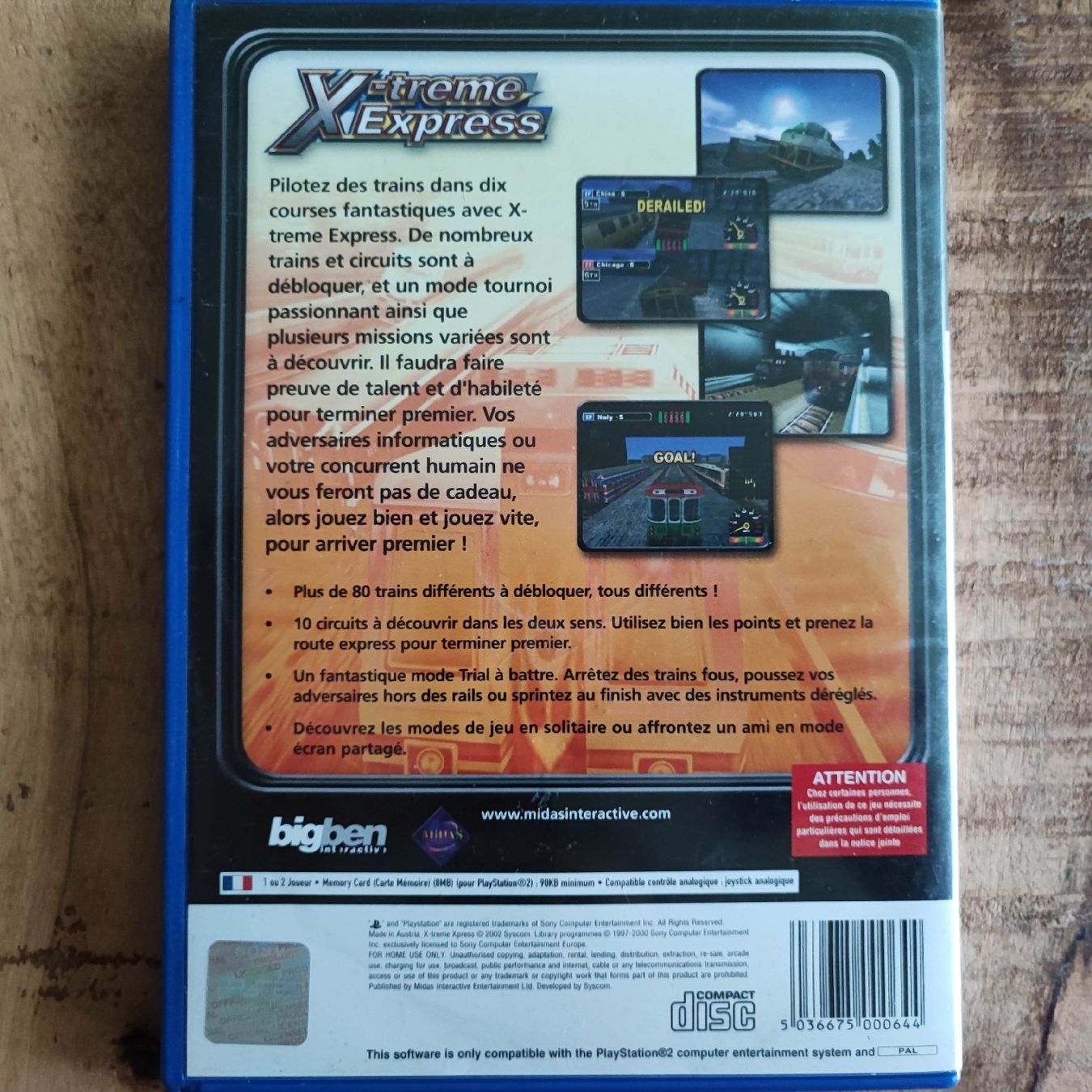 Sony Giochi: X-treme Express PS2 GAME – Usato da Dübendorf venduto da kb86_MOVIE 1