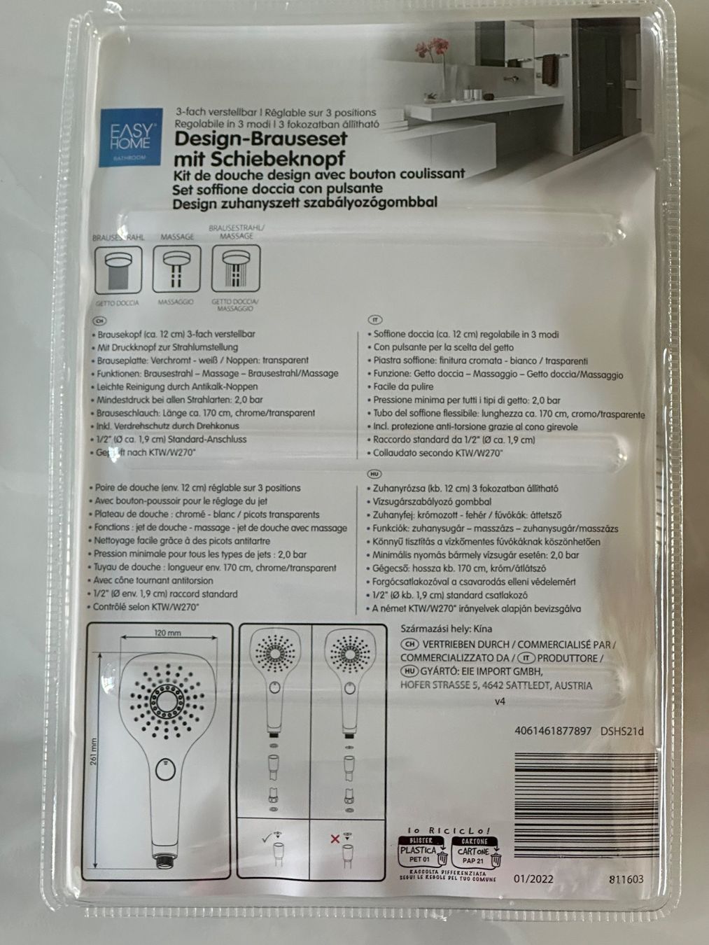 Duschbrausen: Duschbrauseset – Neu und originalverpackt aus Obstalden von Porco13 2