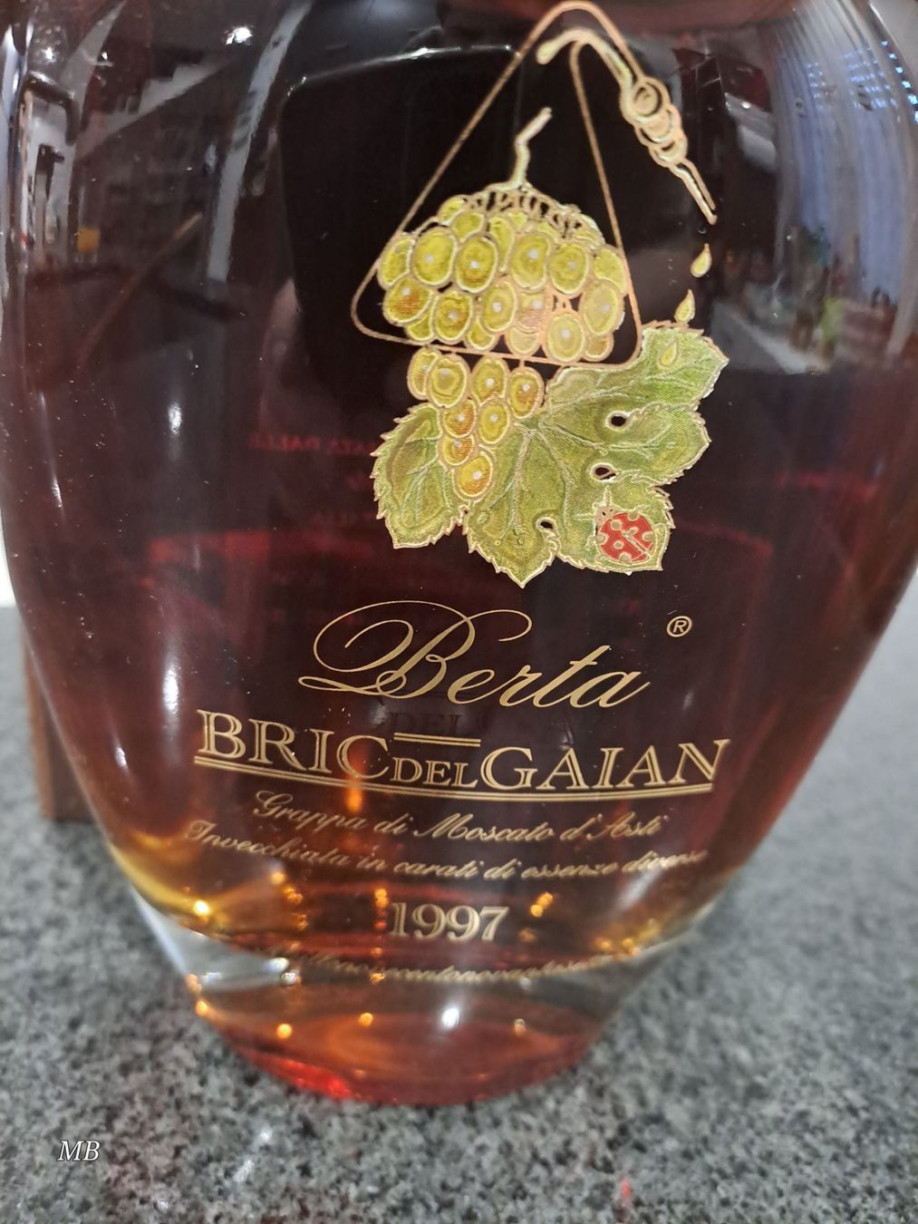 Berta Spirituosen: Berta Grappa BRICDELGAIAN 1997 mit OHK – Neu und originalverpackt aus Elsau von Kellerraeumung 3