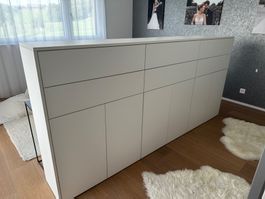 Kommode weiss freistehend Schrank