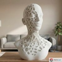 Fractured Elegance Sculpture - 3D Printed