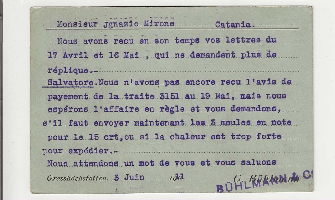 Cartoline postali: Grosshöchstetten, Litho, 1911 – Usato da Spiez venduto da Niesen20 1