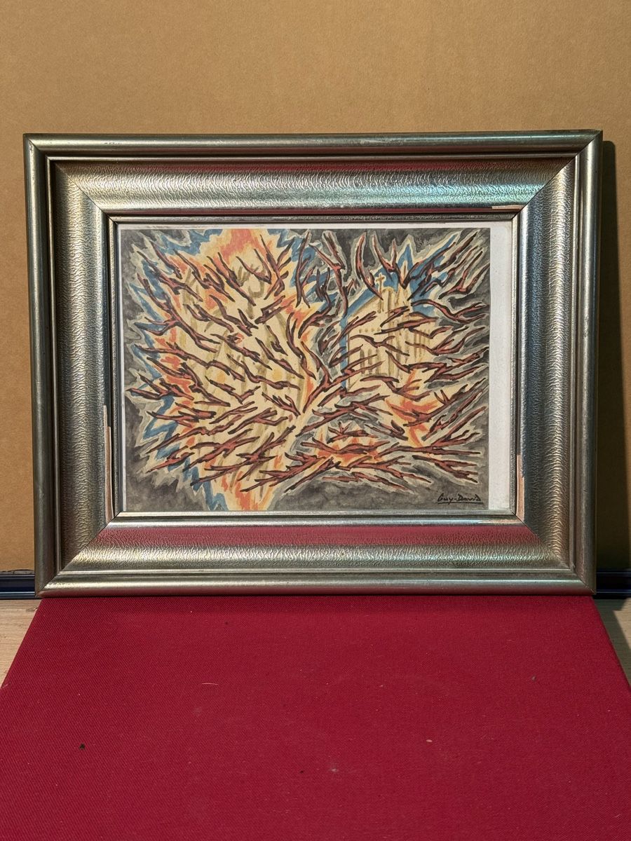 Dipinti: Original Guy-David Painting, Framed – Usato da Lausanne venduto da vas_cdb2