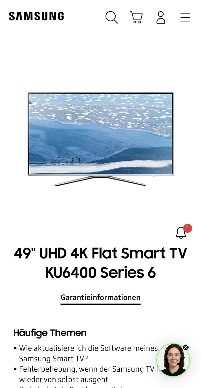 Televisori: Samsung 49" UHD 4K Flat Smart TV KU6400 – Nuovo (secondo la descrizione) da Häggenschwil venduto da Svge 1