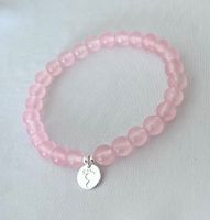 Edelstein Armband „Stillen“ rosa Chalcedon Silber auf Mass