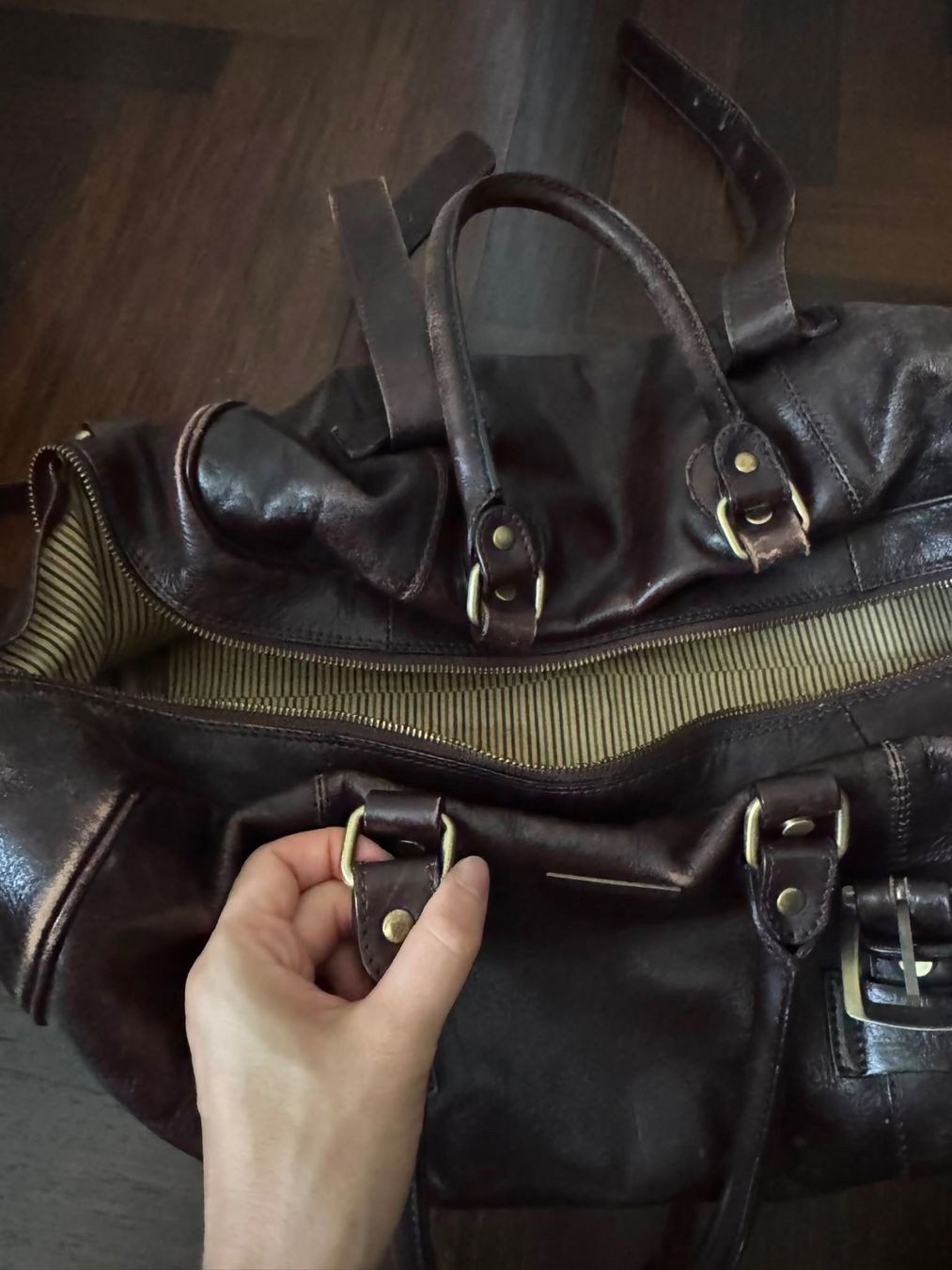 Borse: Weekender Tuscany Leather, braun, 100% Leder – Usato da Nidau venduto da kingmigae 4