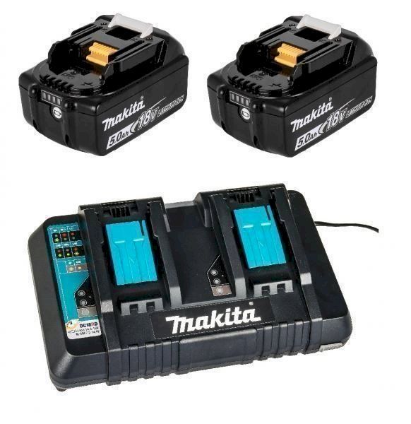 Caricatori & Batterie: Makita Power Kit DC18RD + 2 x BL1850B – Nuovo e nell'imballaggio originale da Bottighofen venduto da zaap