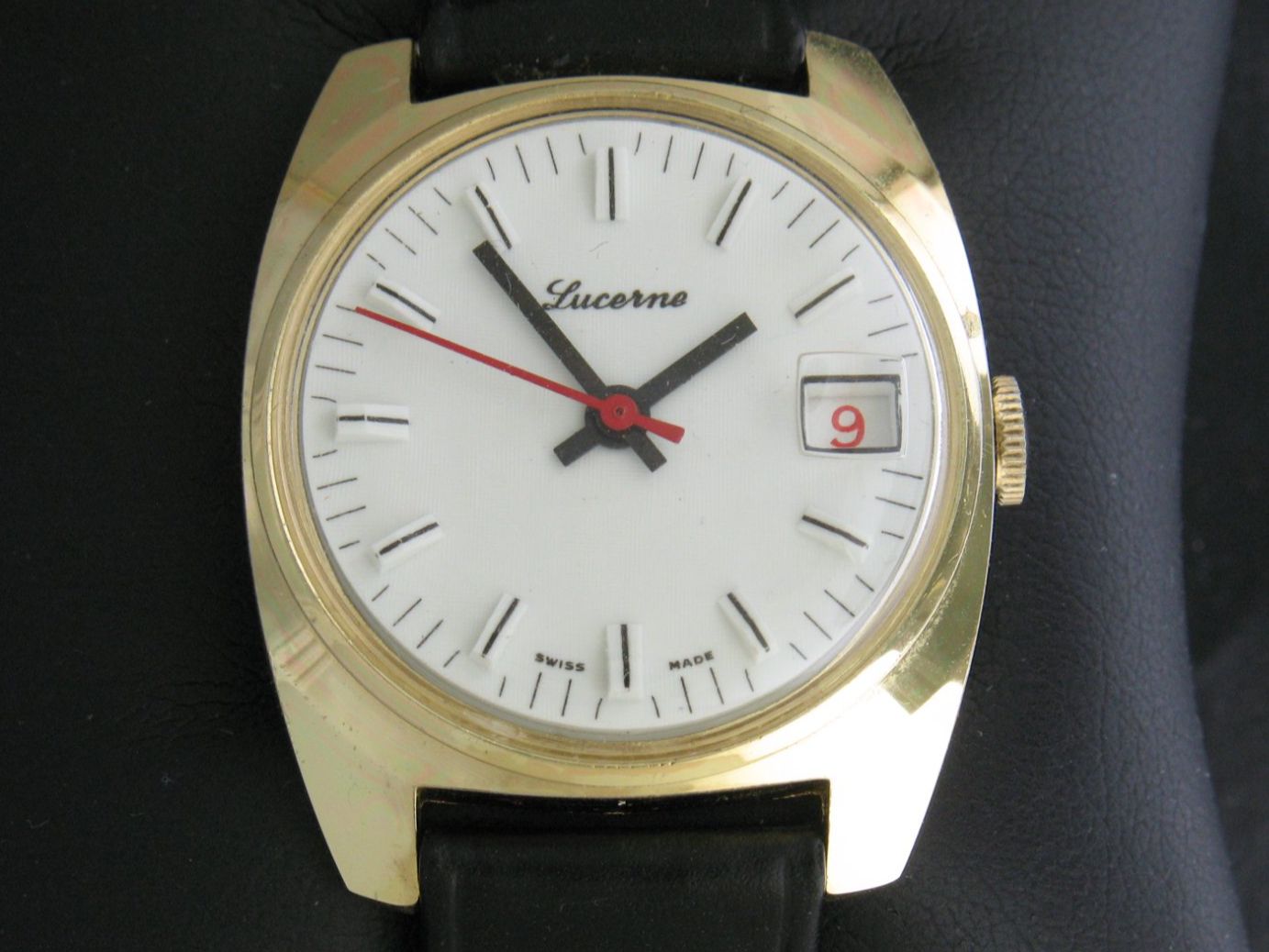 Orologi: Vintage LUCERNE Datum 1970 ungetragen – Nuovo (secondo la descrizione) da Hirzel venduto da Dukduk