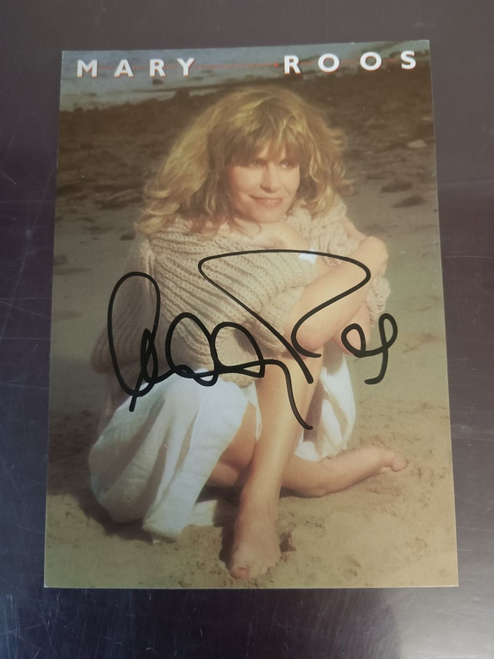 Autografi: Mary Roos - handsignierte alte Autogrammkarte – Usato da Menziken venduto da Artographs
