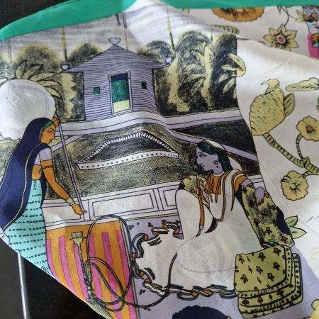 Vintage- Foulard, 80x90, Seide