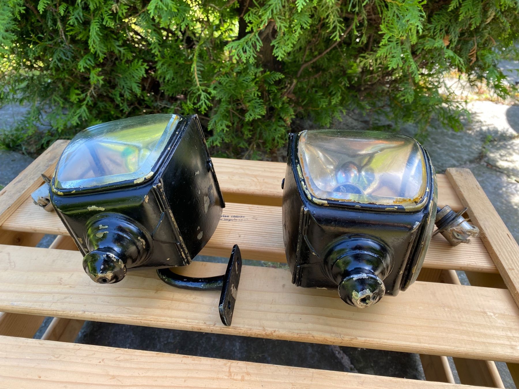 Carrozze: 1 Paar antike Dynamo Stereos Paris Oldtimer Lampen – Usato da Feldbach venduto da Fea1 3