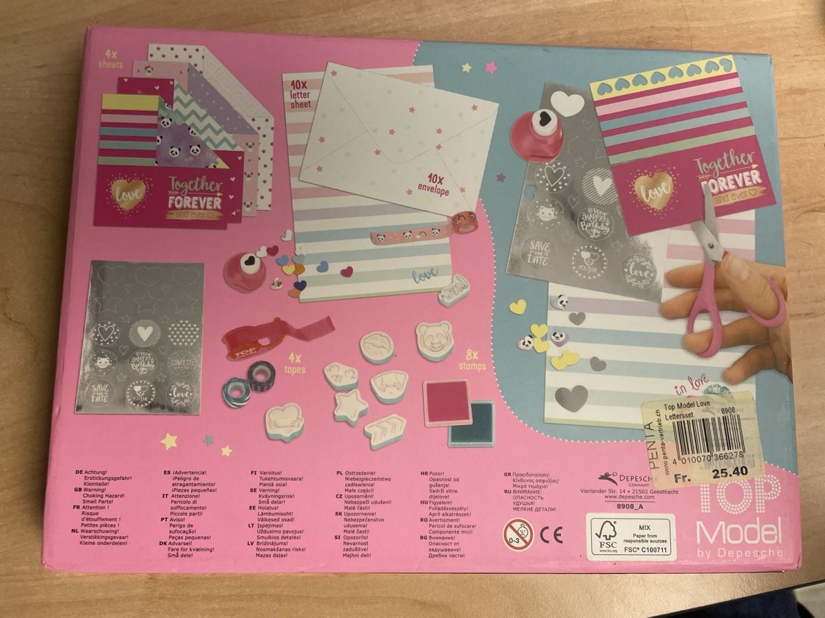 Kit bricolage: Top Model Briefpapier-Set, Bastelset, wenig gebraucht – Usato da Obergerlafingen venduto da cabo4 2