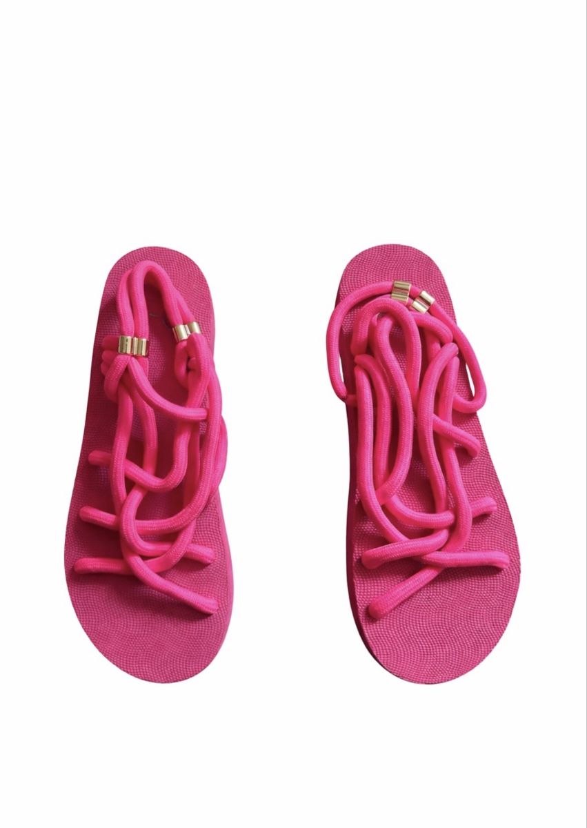 Scarpe da donna: TRENDY NEON PINK SANDALEN – Nuovo (secondo la descrizione) da Schaffhausen venduto da rot_yyy7