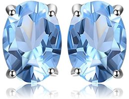 Silber 925 Blautopas Ohrringe | Argent et topaz Bleu  ‪‪‪‪‪