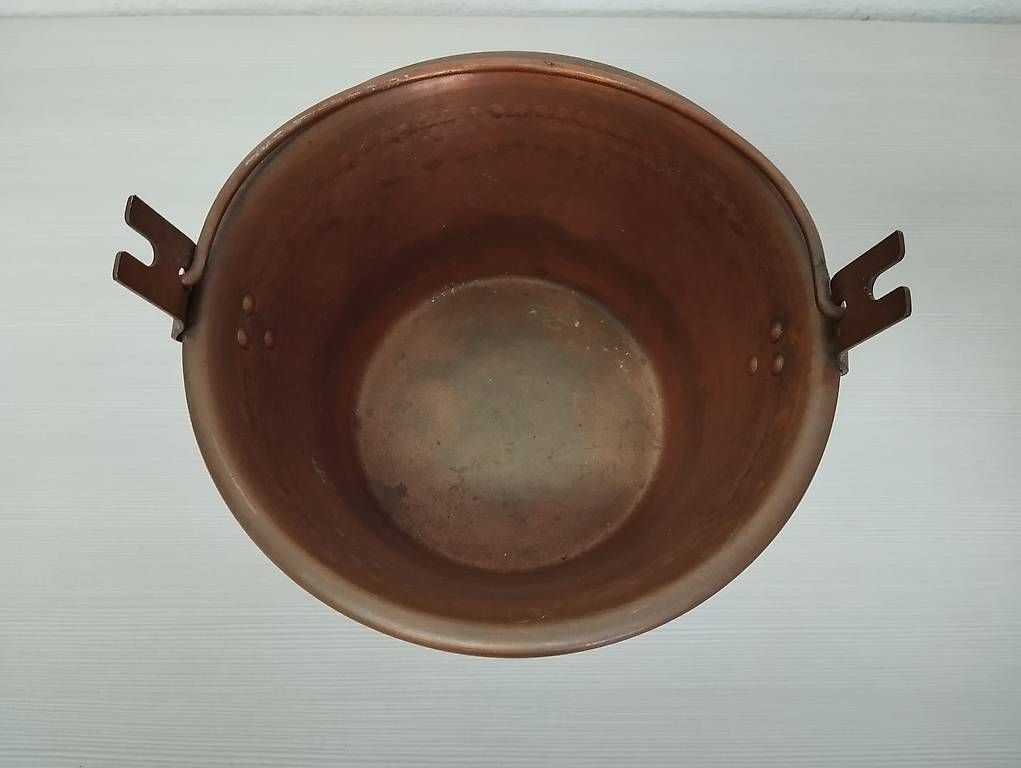 Pentole: Paiolo per polenta in rame, vecchio. – Usato da Agno venduto da ant_tx57