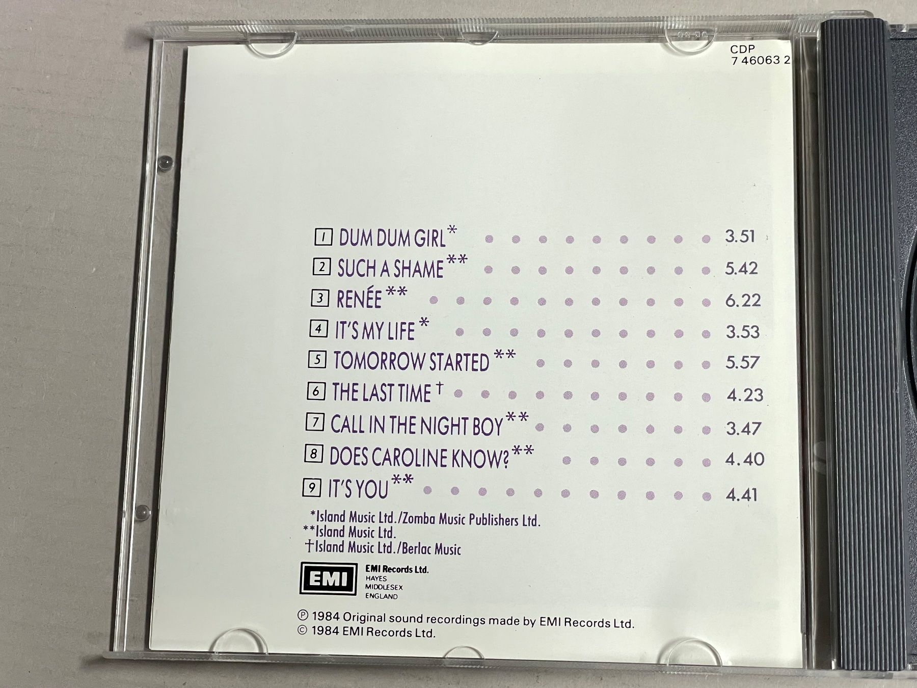 CDs: Talk Talk-It's My Life – Gebraucht aus Muri b. Bern von AdidasCollector 3