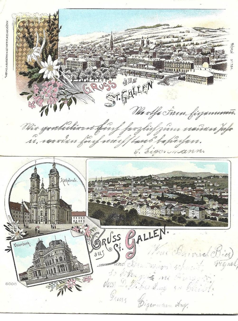 Ansichtskarten: AK St.Gallen  Lithos – Gebraucht aus Appenzell von mai25