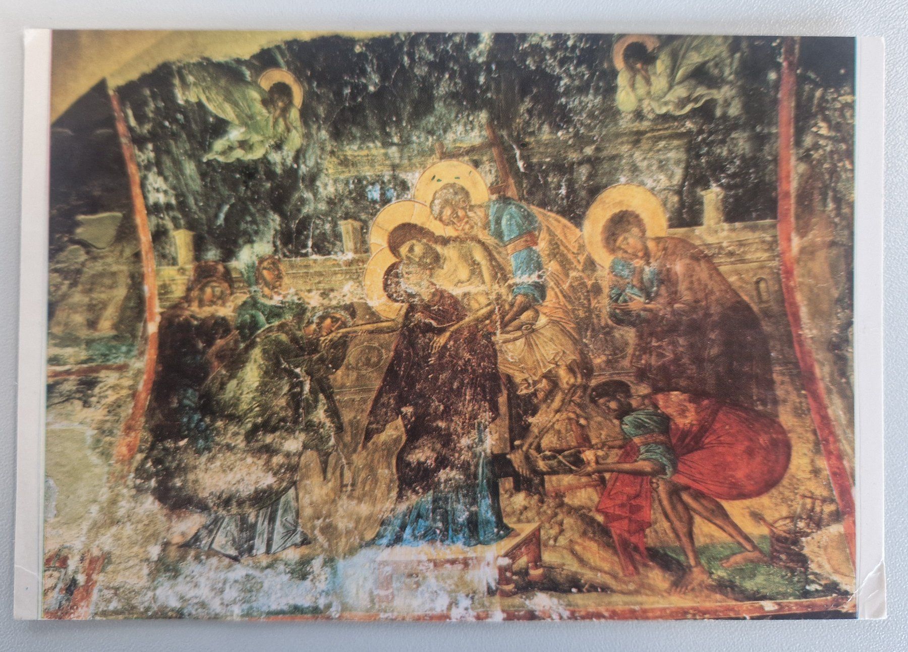 Cartoline postali: Mystras Hellas "Kreuzabnahme" 1990 – Usato da Melchnau venduto da Fishel