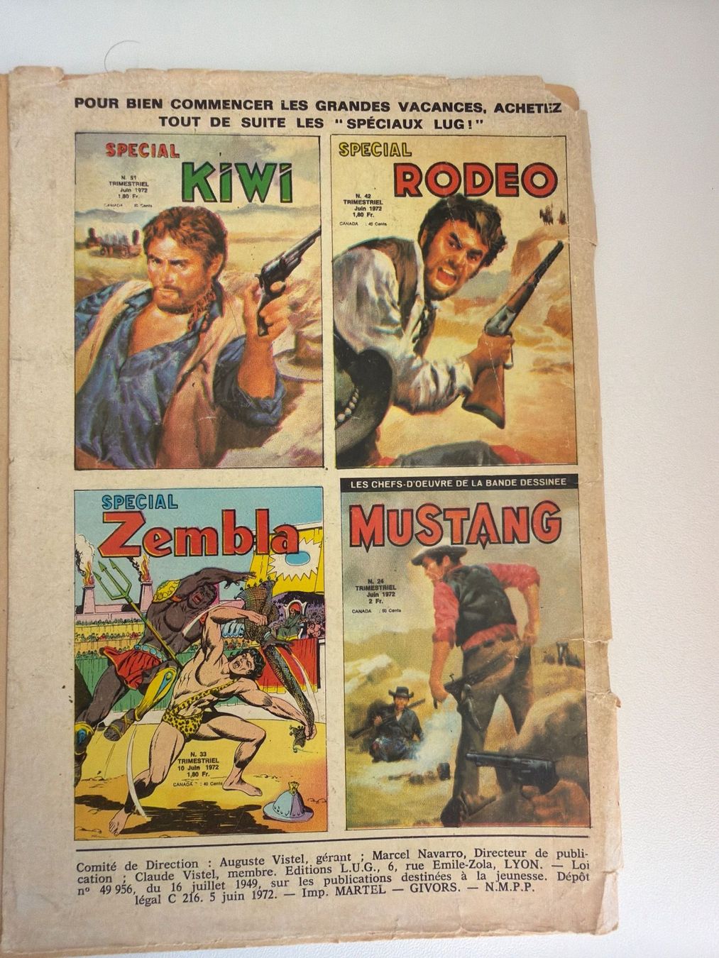 Comics: TEX Rodeo  250 de 1972 – Gebraucht aus Fribourg von J334455 1