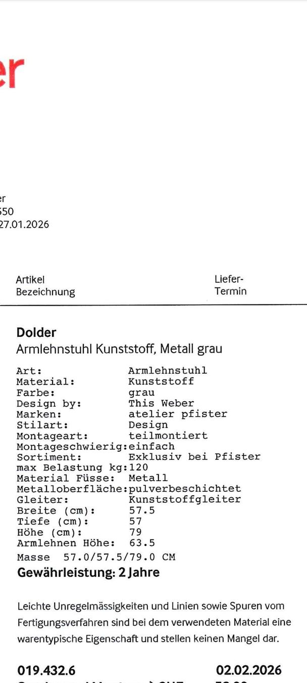 Pfister Sedie: Zwei Stuehle neu von Pfister – Nuovo (secondo la descrizione) da Oberaegeri venduto da sve_xn9n 2