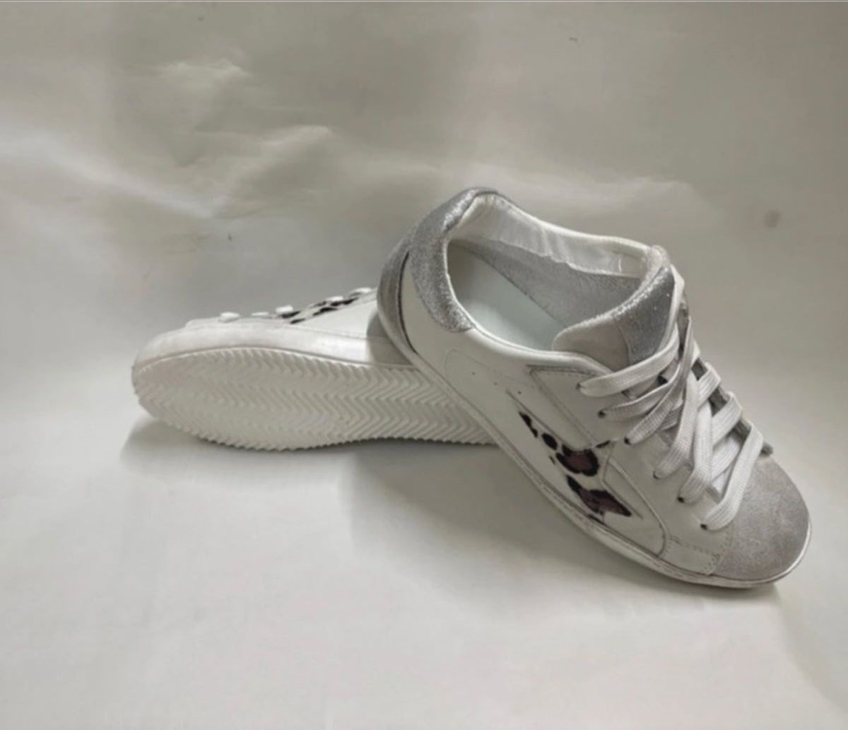 Damenschuhe: Sneakers 37 vera pelle con stella animalier e dettagli – Neu (gemäss Beschreibung) aus Rancate von Birbine 6