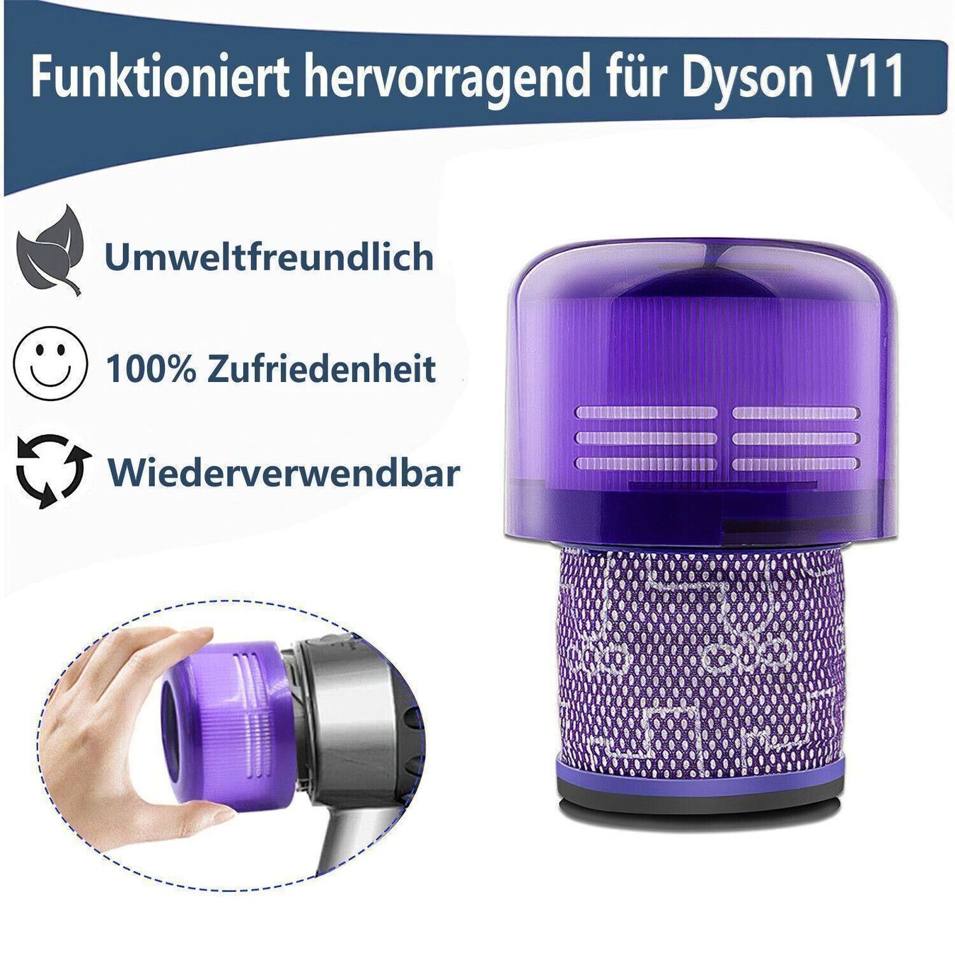 Ventilazione: Waschbar Ersatzfilter Dyson V15 V11 SV14 – Nuovo (secondo la descrizione) da Kirchdorf AG venduto da Aarereussshop 4