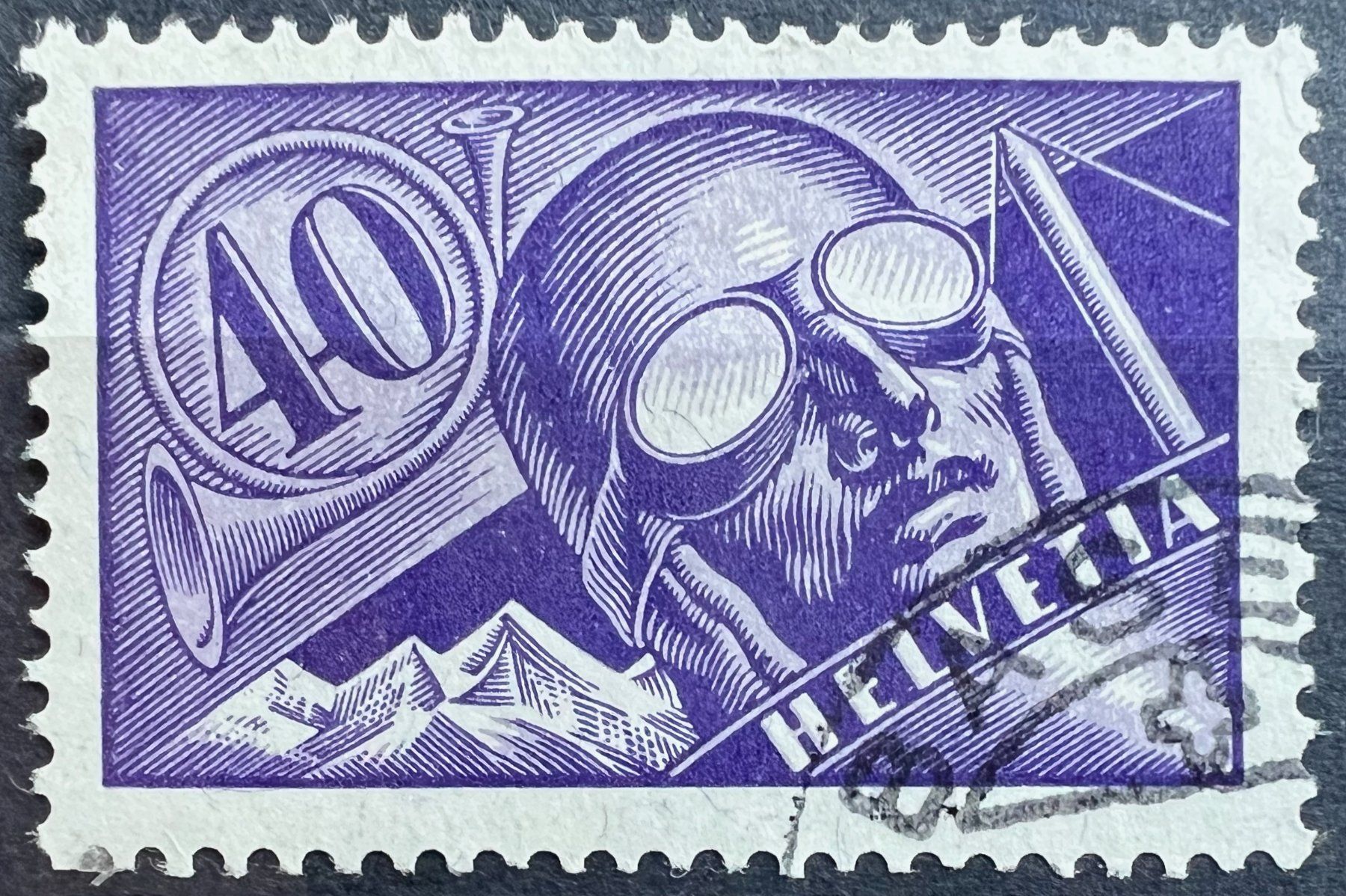 Tutti i francobolli: Flugpost F7 schöner Eckstempel SBK 95.- – Usato da St. Gallen venduto da Cheirodon