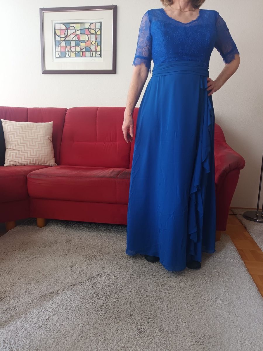 Kleider: Abendkleid blau Gr. 40 – Neu (gemäss Beschreibung) aus Basel von MrsMiri
