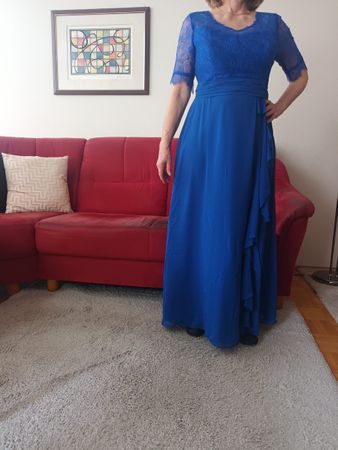 Abendkleid blau Gr. 40
