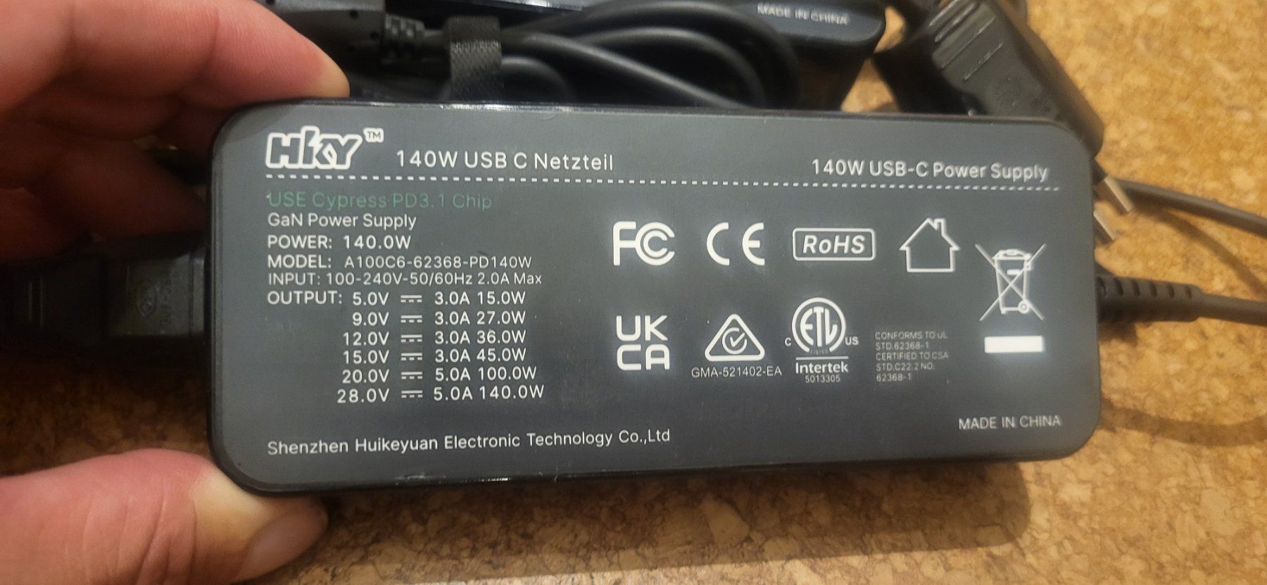 Ladegeräte: 2 Stk. 140W Power Ladegeräte PD3.1 USB C TYPE-C – Neu (gemäss Beschreibung) aus Hellbühl von Retalh 5