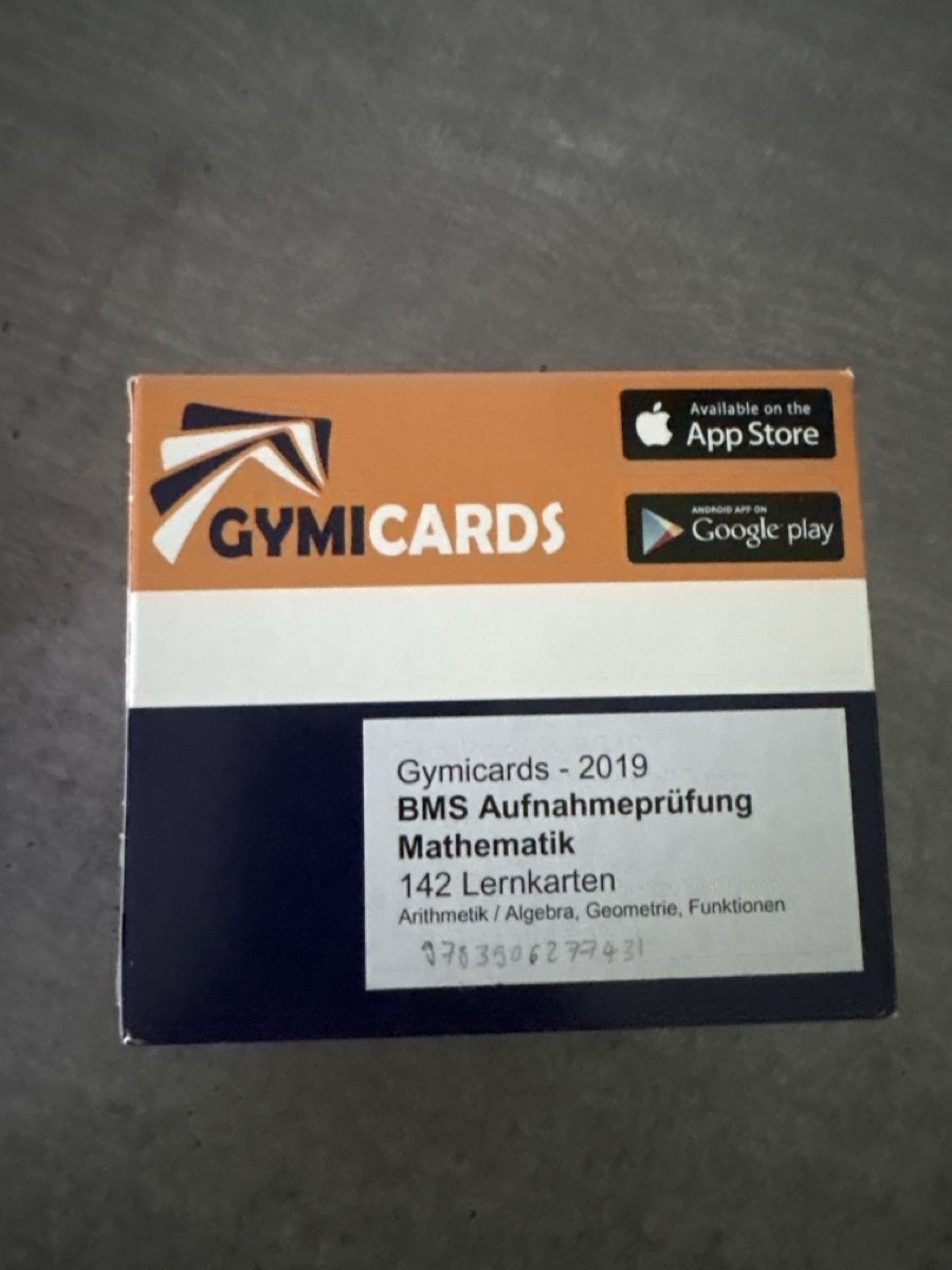 Sonstiger Schulbedarf: Gymicards - 2019 BMS Mathematik – Gebraucht aus Berikon von janick7