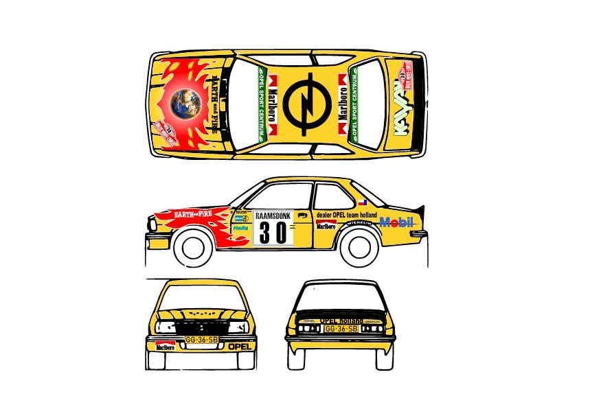Sticker: DECALS 1/43 OPEL ASCONA – Nuovo (secondo la descrizione) da Lodrino venduto da gtv79 2