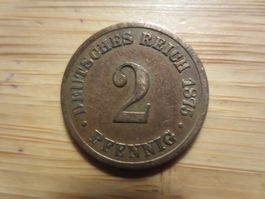 Deutsches Reich 2 Pfennig 1875