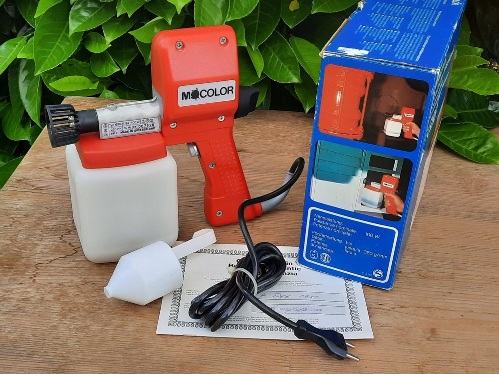 850W Elektrische Farbspritzpistole Mit 1400ml Behälter - 6 Düsen Für Möbel & Wände