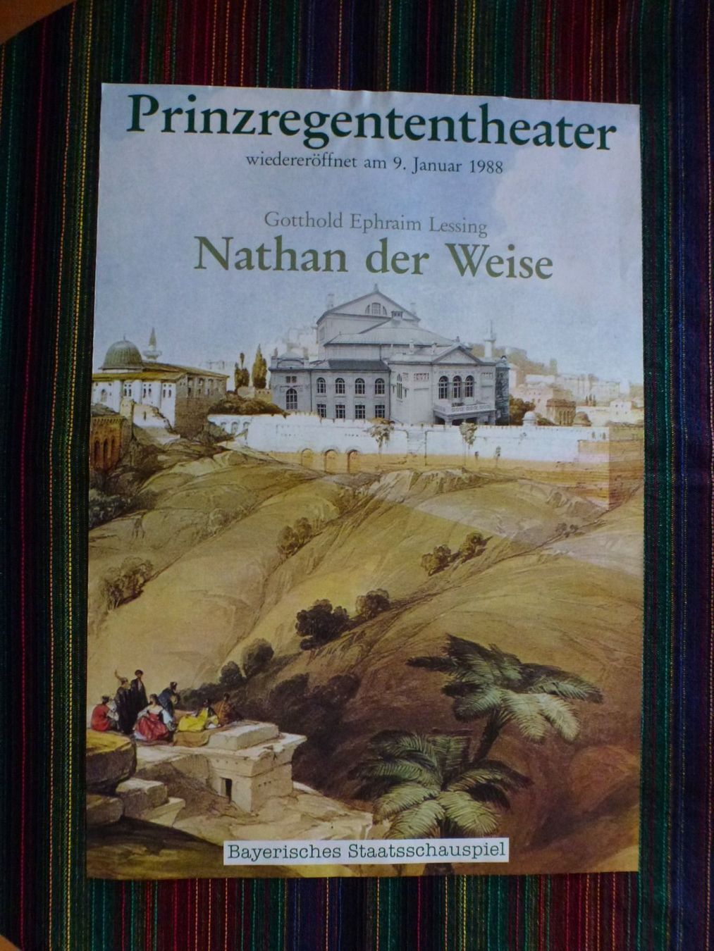 Foto & Immagini: Plakat: NATHAN DER WEISE, München, 1988 – Usato da Rotkreuz venduto da eulennest