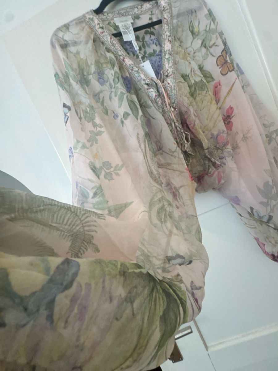 Camicette: Camilla Seide Bluse Gr 38-40  – Nuovo (secondo la descrizione) da Luzern venduto da TENDIMO 5