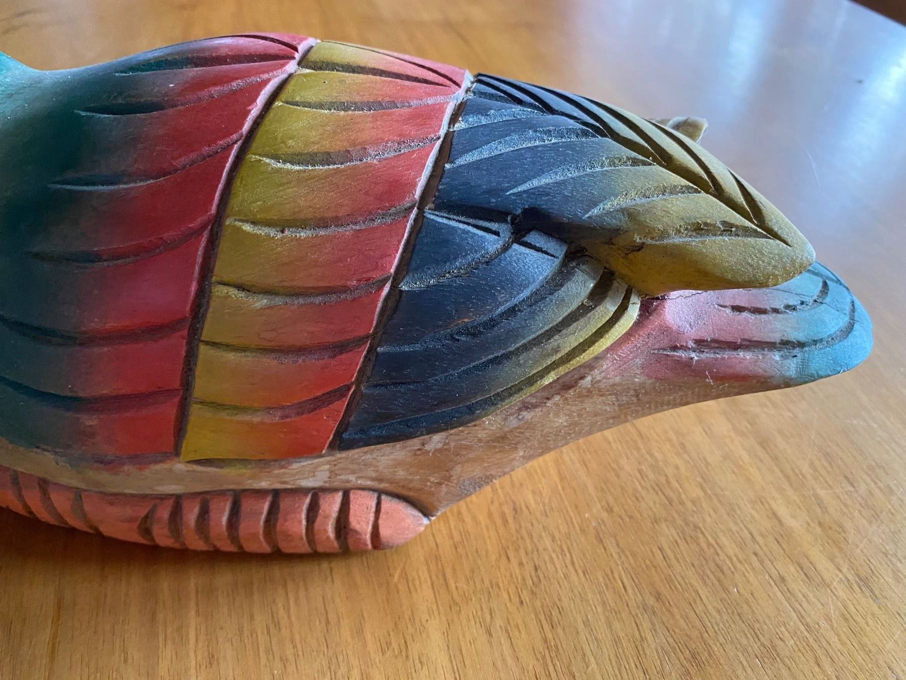Statuette: Ente Holz, farbig, alt – Usato da Rosshäusern venduto da Reb_87sr 8