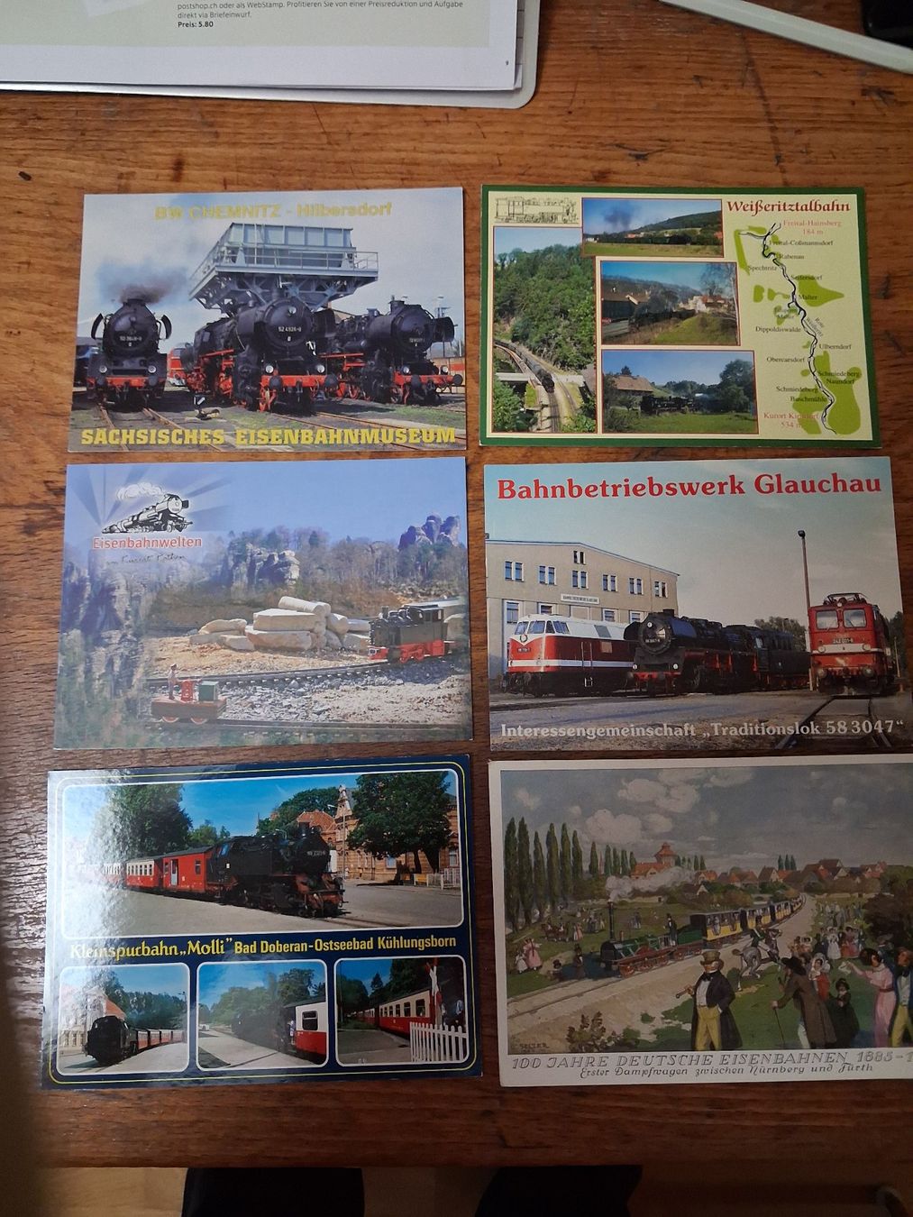 Cartoline postali: 22 Postkarten Dampfloks & Züge – Usato da Zürich venduto da rald