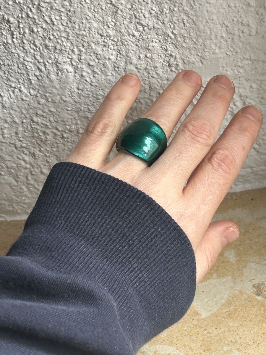 Anelli: Smaragdgrüner Ring Gr. 56/17 – Usato da Laufen venduto da Bellavitaboom